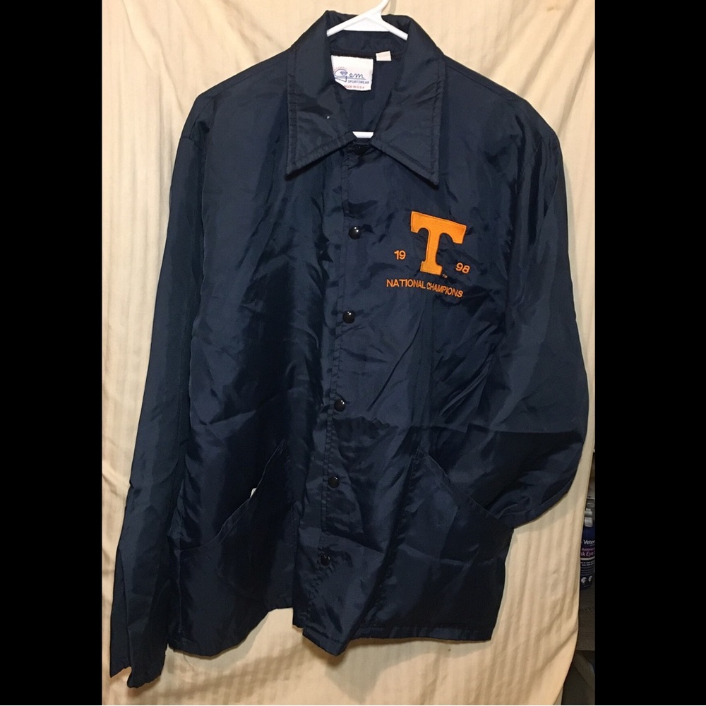 Vtg Tennessee Volunteers 1998 National Championship Jacket - Large - Navy - Gem